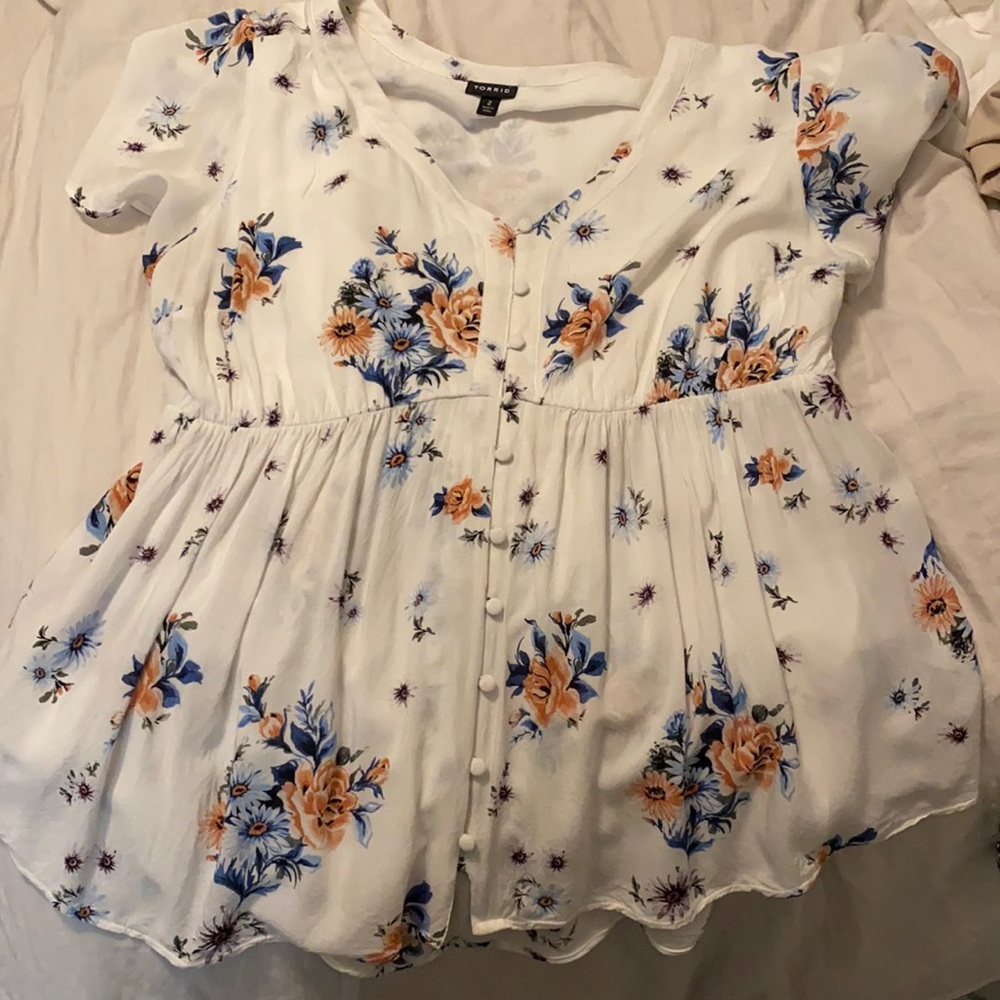 Torrid Floral Blouse